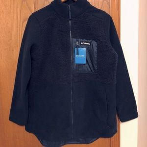 NWT womens navy blue Columbia Sherpa jacket